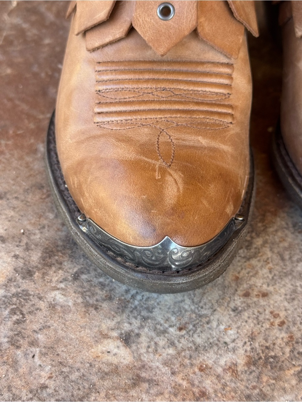 Ariat Hadley Leather Western Ankle Boots - Size 7.5 - Picture 6 of 10